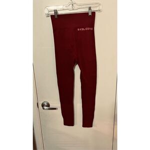 Skelcore Burnt Orange Activewear Leggings Size S